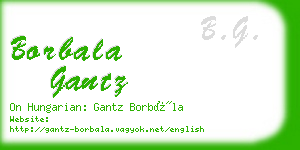 borbala gantz business card